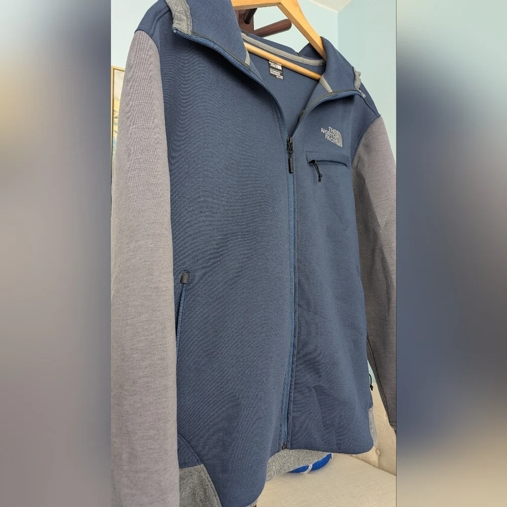 North Face Hoodie Jacket Deep Pockets Front Full Zip Up Sz XL